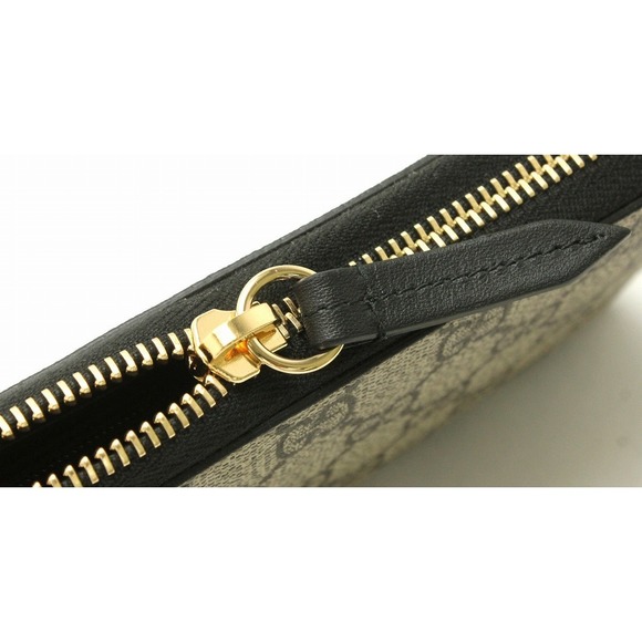 Gucci GG Supreme Long Wallet Leather Beige - Picture 5 of 9